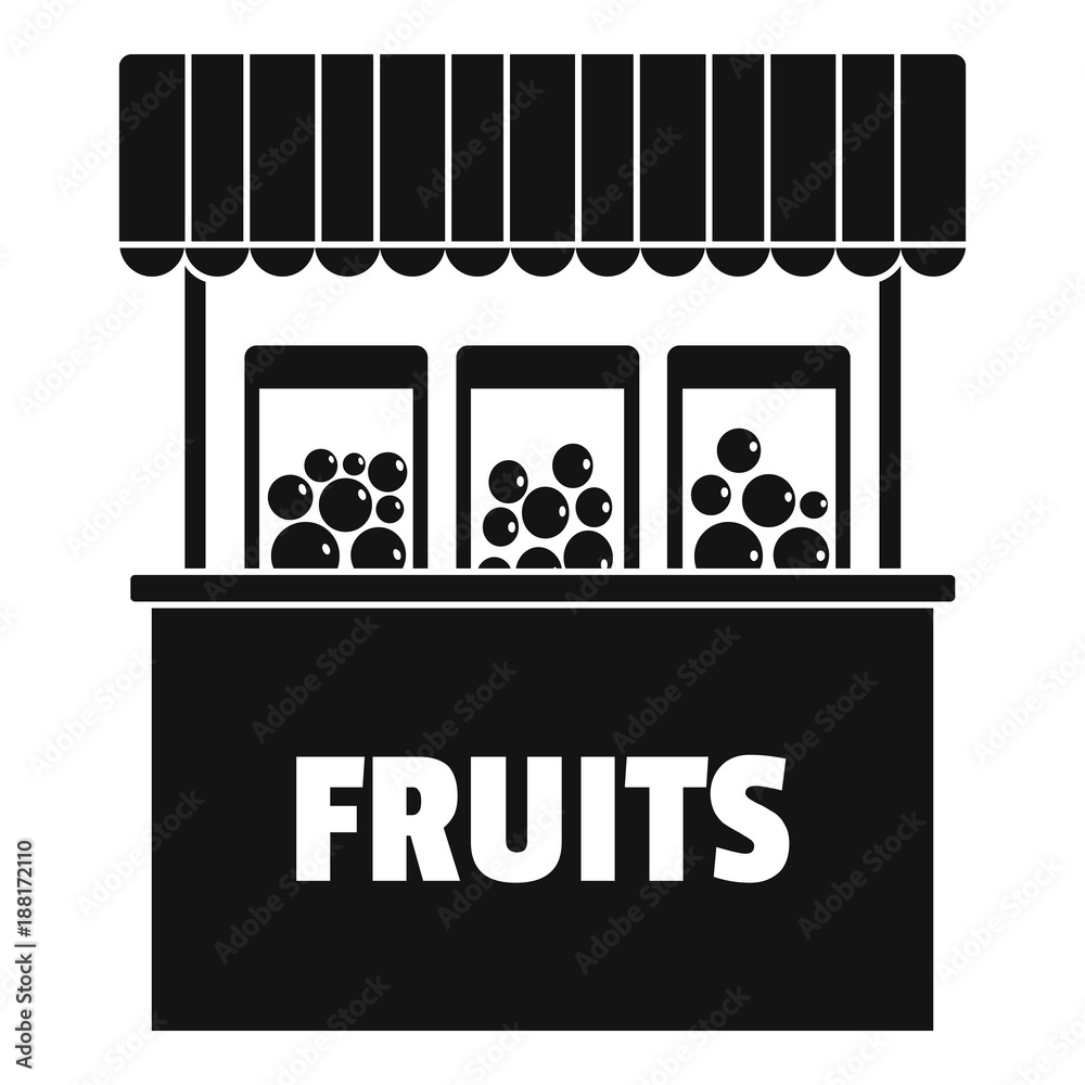 Fruits selling icon. Simple illustration of fruits selling vector icon for web. Fruits selling icon. Simple illustration of fruits selling vector icon for web.