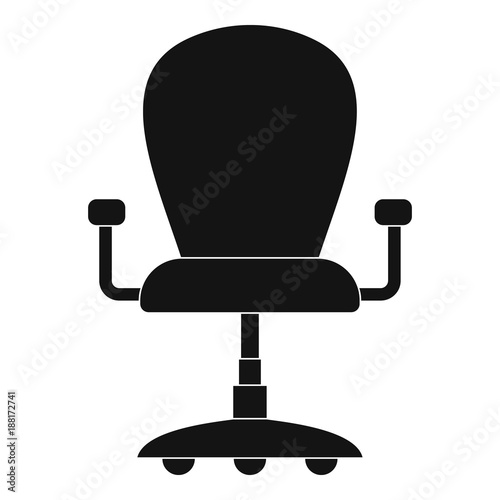 Leather armchair icon. Simple illustration of leather armchair vector icon for web.