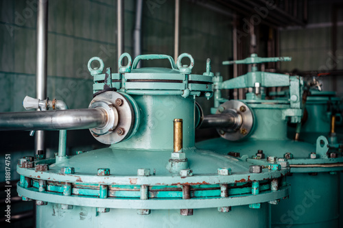 Head parts of sand filters.