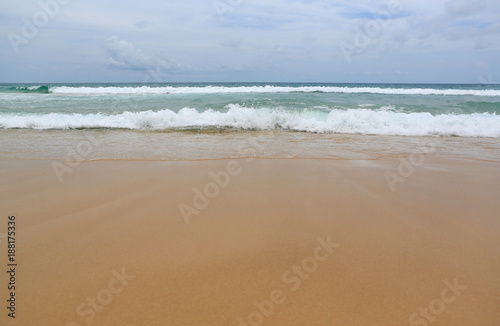 Landscape view of Beautiful beach and tropical sea.