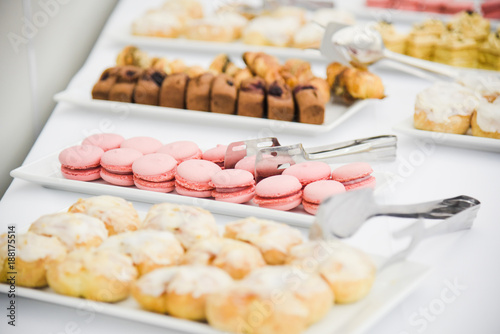 Coffee break prepare for serve guests attending seminar during break time in meeting room