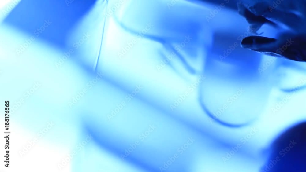 Close up of plastic container without drugs.Magical shapes, shades, forms and light. Close up of plastic container without drugs.Magical shapes, shades, forms and light.
