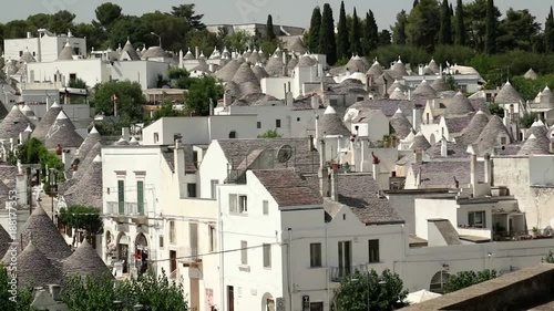 landscape of alberobello in south of italy