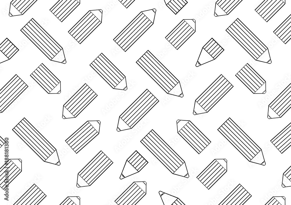 Horizontal background with pencils Horizontal background with pencils