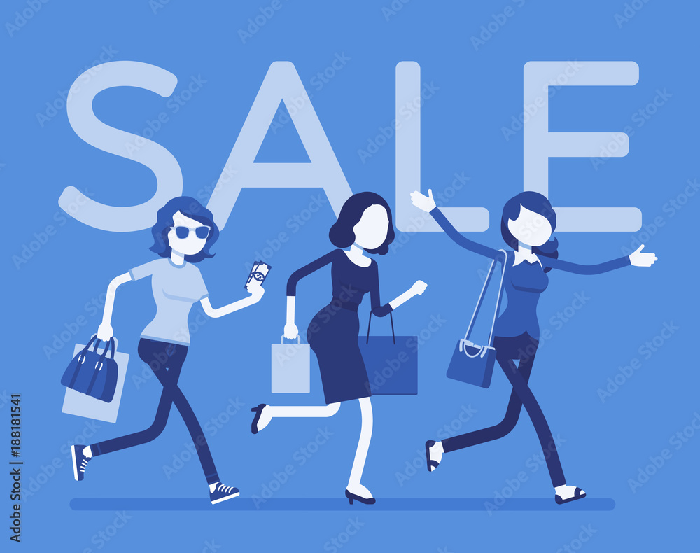 Fototapeta premium Sale season in the store