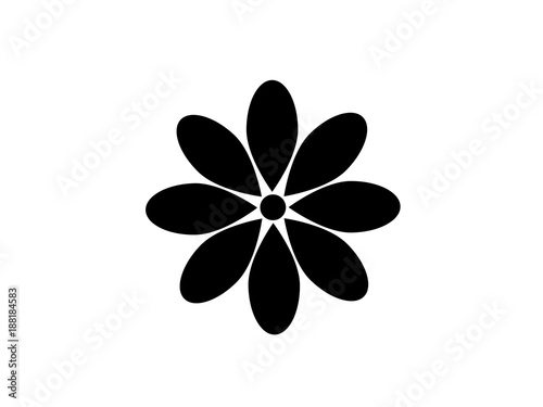 Design icons vector illustration of a flower (chamomile).