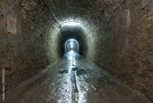 Tunel w kopalni soli photo