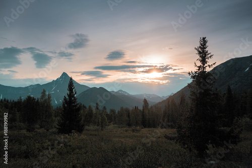 The Urals landscape. The Ural Mountains. Russia landscape.