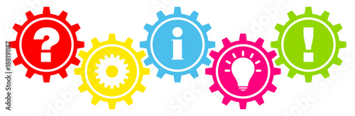 Gears Question, Work, Information, Idea & Answer Color