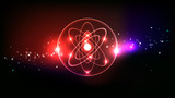 Scientific logo vector background
