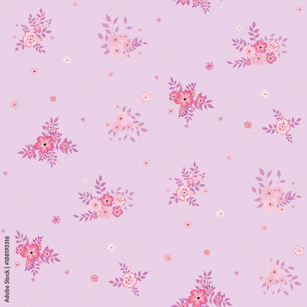 Fashionable pattern in small flowers. Floral seamless background for textiles, fabrics, covers, wallpapers, print, gift wrapping and scrapbooking. Raster copy. Fashionable pattern in small flowers. Floral seamless background for textiles, fabrics, covers, wallpapers, print, gift wrapping and scrapbooking. Raster copy.