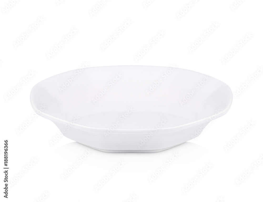 empty white bowl on white background. empty white bowl on white background.