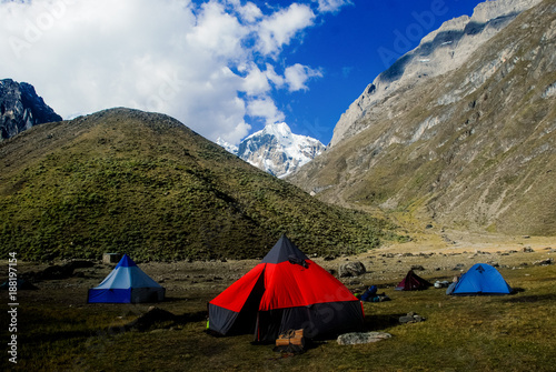 Base camp in Huayhuash