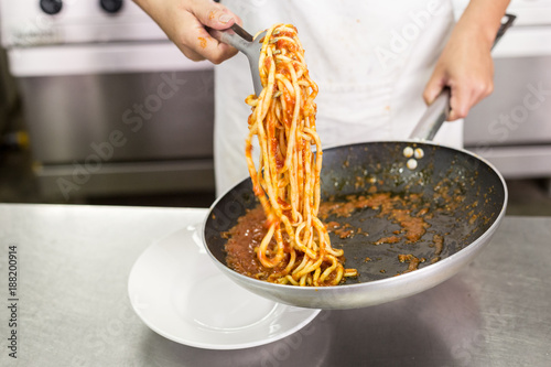 handmade Pasta Pici Aglione Tuscany