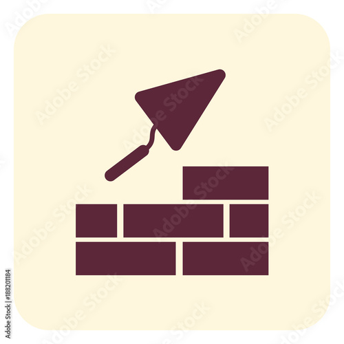 Brick with Trowel Symbol