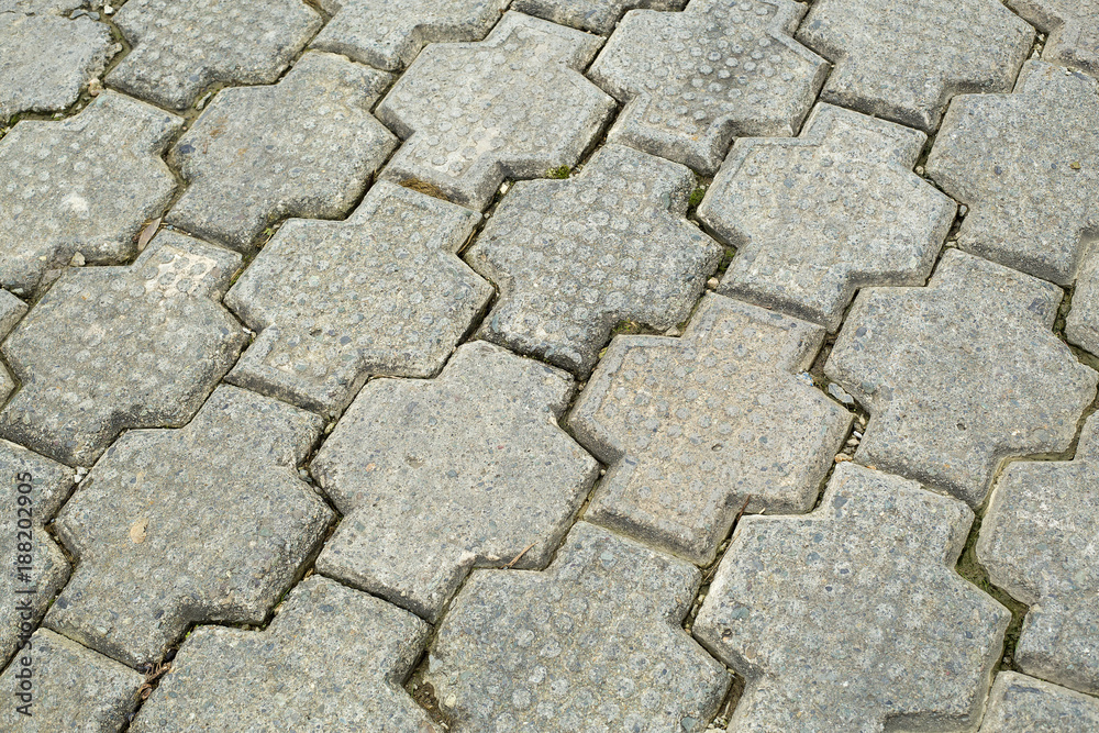 Concrete paver block floor pattern for background. Concrete paver block floor pattern for background.