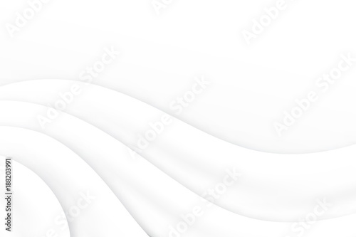 Modern paper art cartoon abstract white water waves. Realistic trendy craft style. Origami design template