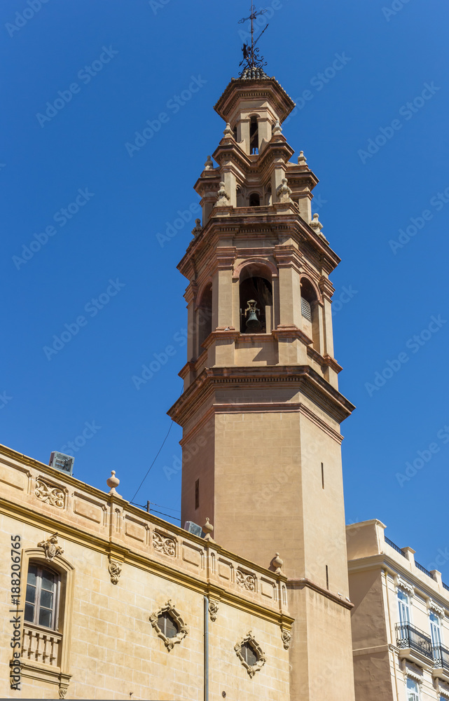 Tower of the Salvador and Santa Monica church in Valencia