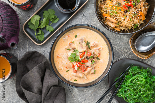 Thai soup called Tom Kha Gai