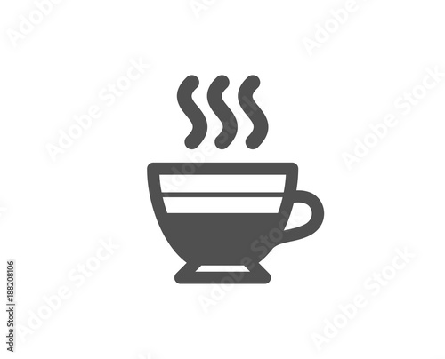 Cafe creme icon. Hot drink sign. Beverage symbol. Quality design elements. Classic style. Vector