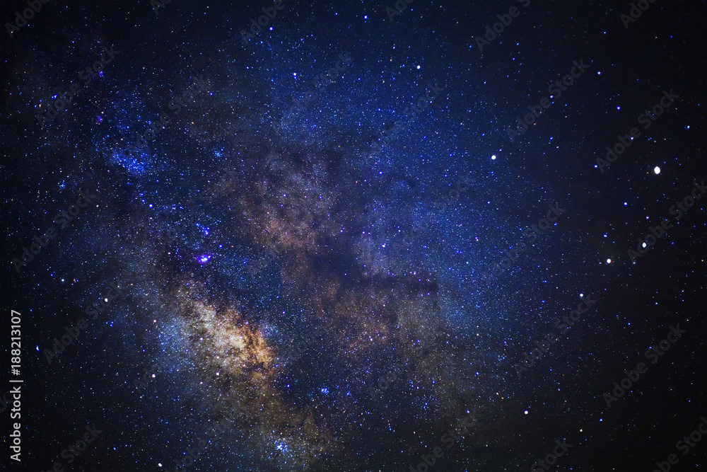 Starry night sky and milky way galaxy with stars and space dust in the universe Starry night sky and milky way galaxy with stars and space dust in the universe