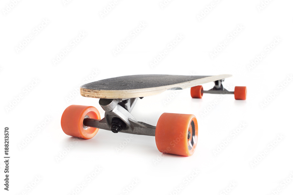 Naklejka premium Longboard isolated on white