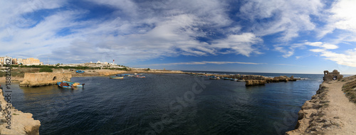 Fototapeta Naklejka Na Ścianę i Meble -  Panoramic View Mahdia Harbour