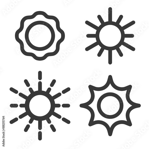 sun icon,vector illustration