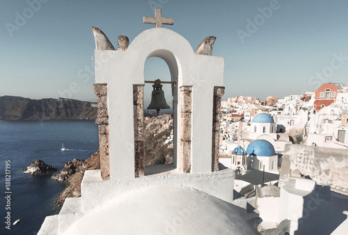 Quadro em tela oia santorini