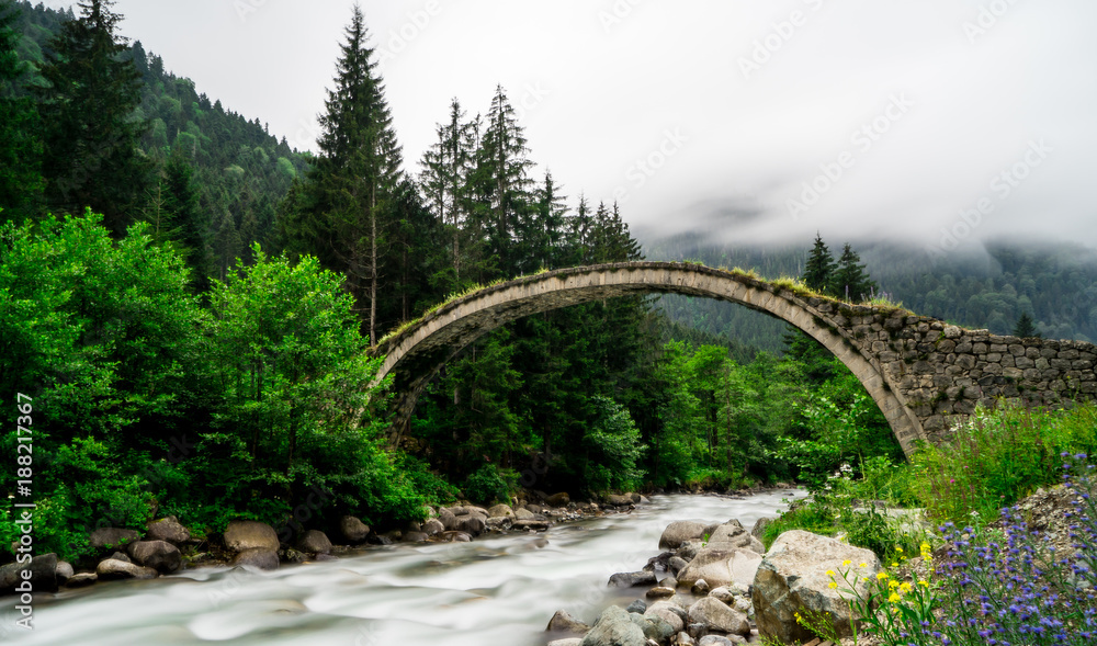 Senyuva Bridge over the Firtina river in Northern Turkey Senyuva Bridge over the Firtina river in Northern Turkey