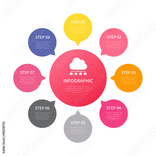 Various business infographic, infographic chart, vector infographic elements