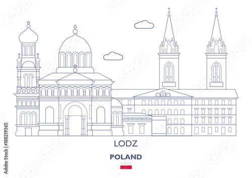 Lodz City Skyline, Poland