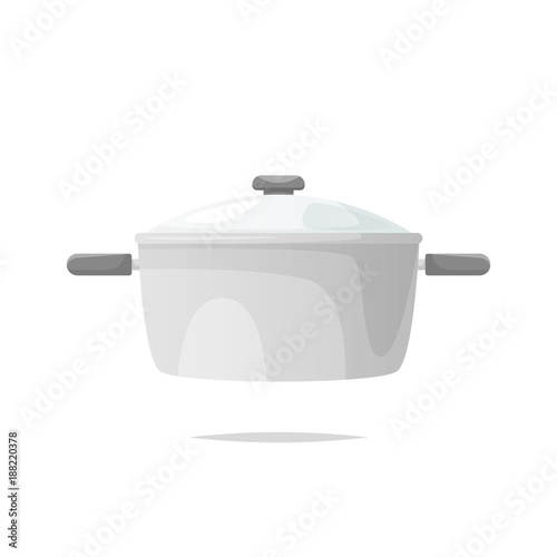 Cooking pot vector isolated