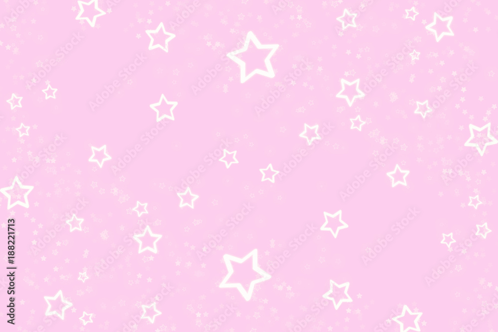 Pink abstract background with a scattering of small white stars Pink abstract background with a scattering of small white stars