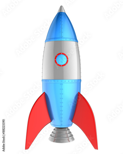 Fototapeta Naklejka Na Ścianę i Meble -  Cartoon rocket