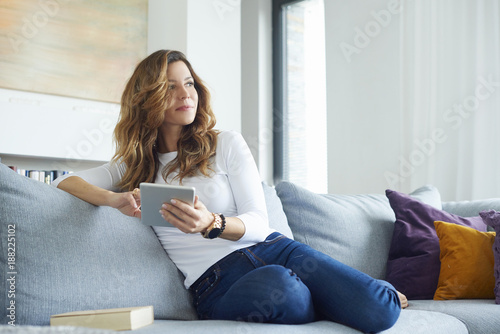 Woman browsing on the internet