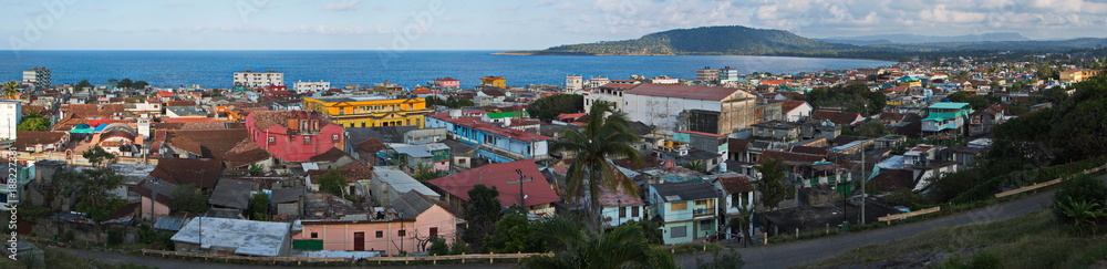 Panoramic view of Baracoa in Cuba
