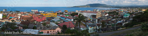 Panoramic view of Baracoa in Cuba 
