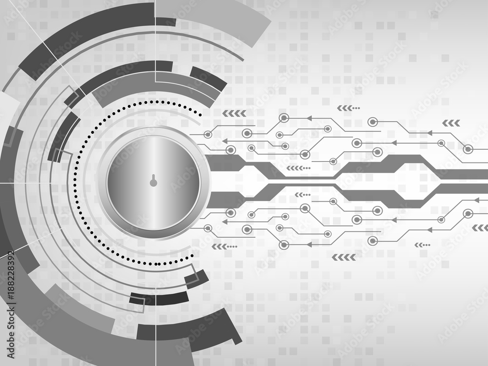 Obraz premium Cyber Security Concept : Closed Padlock on abstract futuristic background
