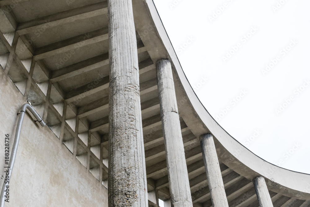 Fototapeta premium Half-finished concrete church in Budapest