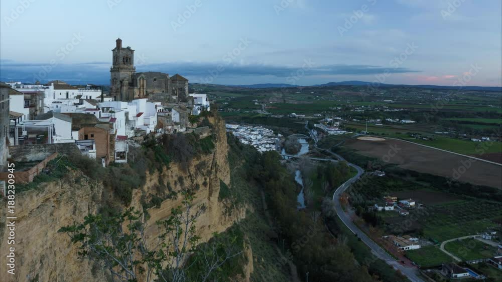 Arcos de la Frontera View from Parador Nacional Cadiz Spain Time-Lapse Arcos de la Frontera View from Parador Nacional Cadiz Spain Time-Lapse