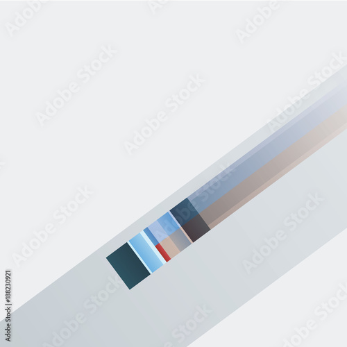 Police car in high speed chase aerial view vector illustration. Abstract cartoon in minimalistic style.