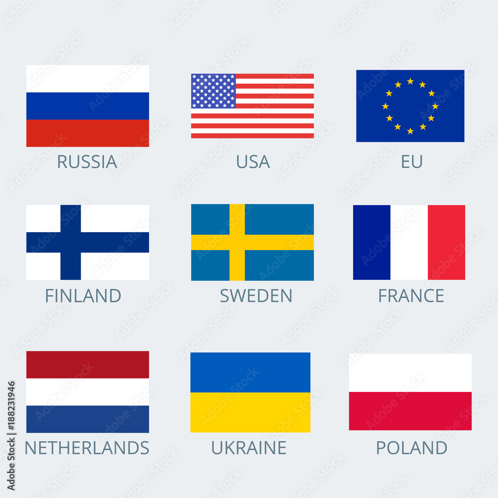 Russia flag icon - Country flags