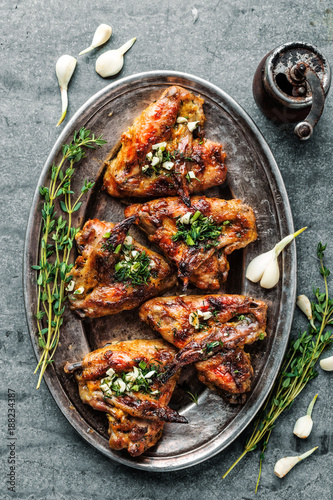 fresh roasted chicken wings