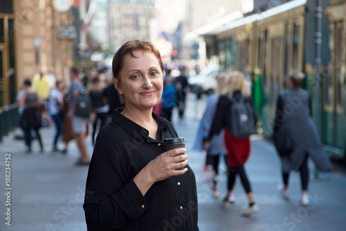 Photography Older woman having coffee/tea
