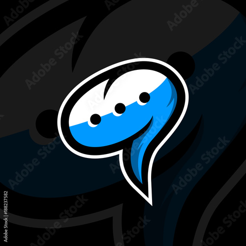 Chat logo. Vector illustration