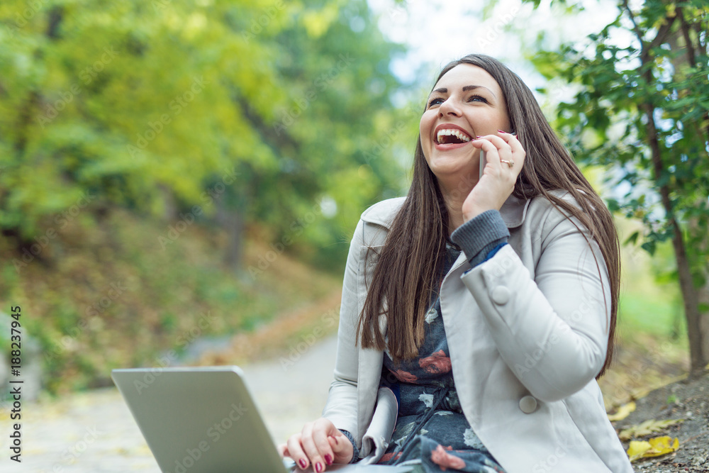 Girl speaking on the phone