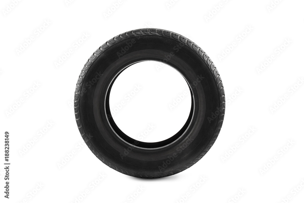 Fototapeta premium Car tire isolated
