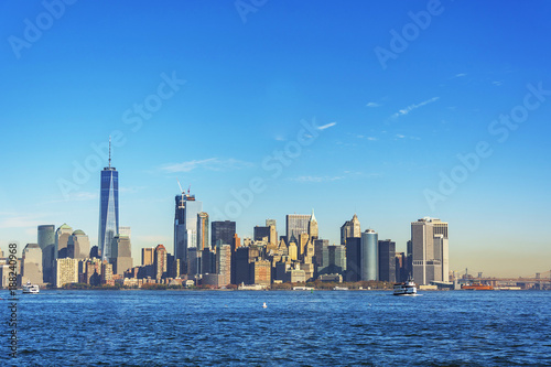 New York City skyline from Liberty island © rarrarorro