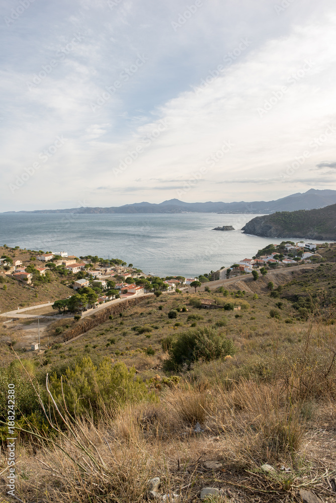 Through the village of Portbou on the Costa Brava